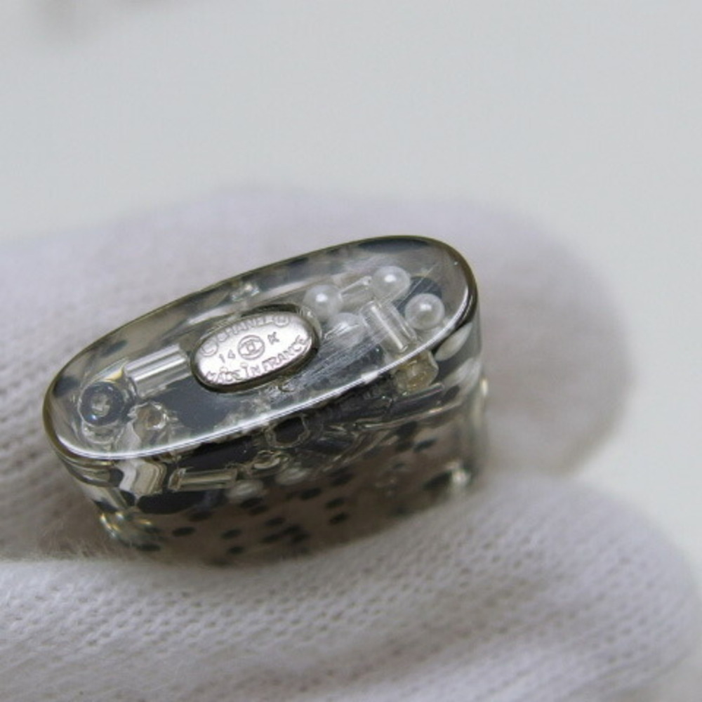 CHANEL White Logo Earrings - Picture 7 of 11